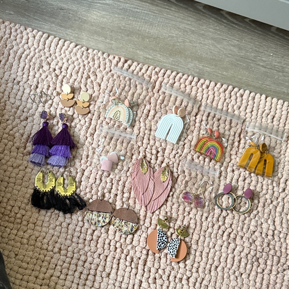 Bundle of Colorful Earrings Sets